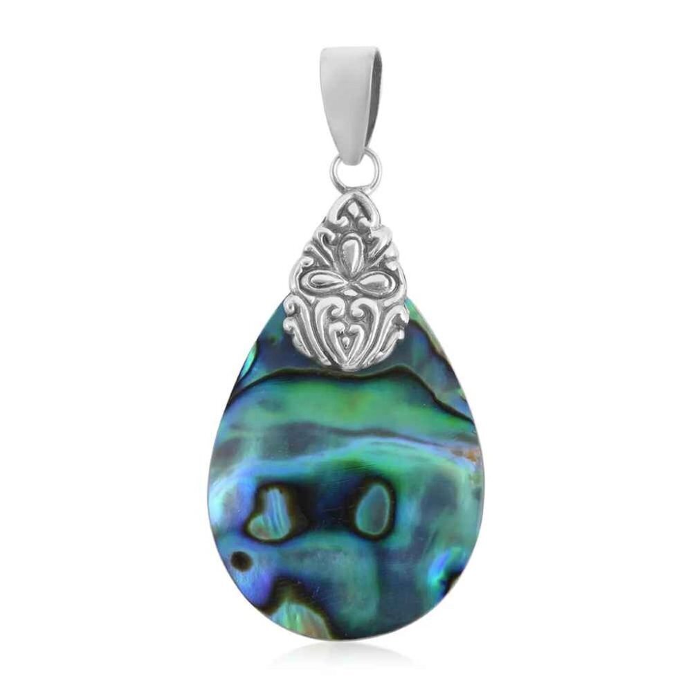 Abalone Shell Pendant in Sterling Silver